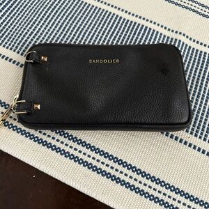 Bandolier Expanded Pouch Black Top Grain Leather